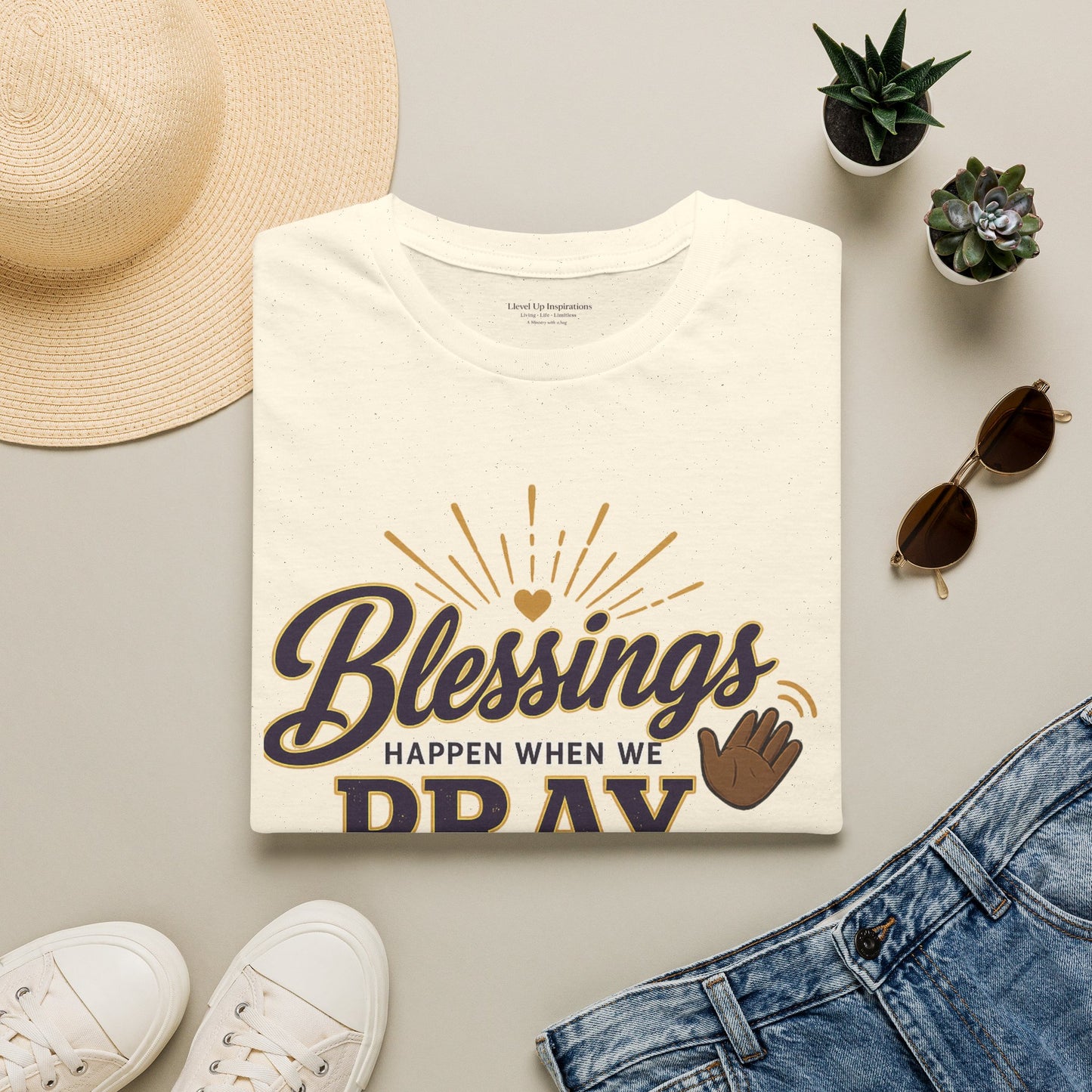 Blessings Happen When We Pray | LUI House T-Shirt