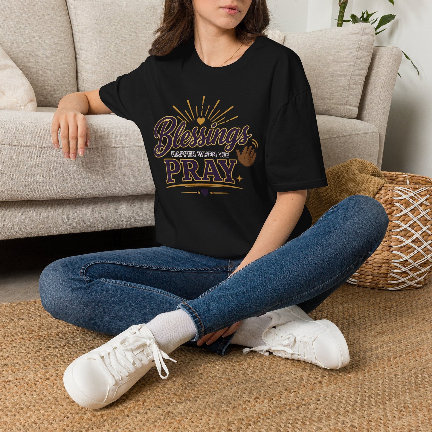 Blessings Happen When We Pray | LUI House T-Shirt