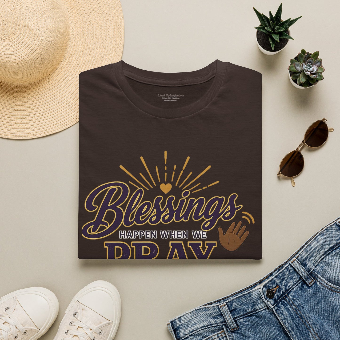 Blessings Happen When We Pray | LUI House T-Shirt