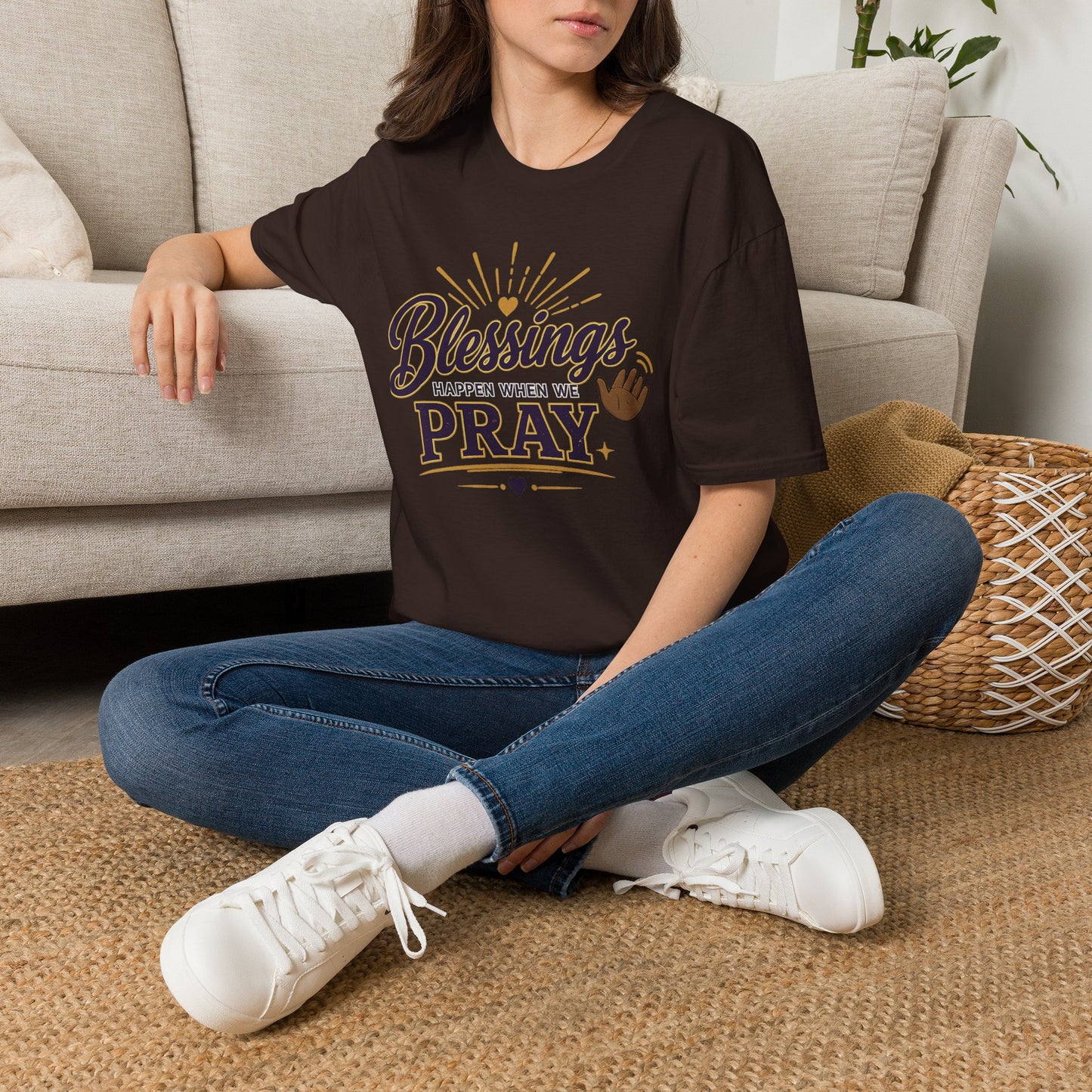 Blessings Happen When We Pray | LUI House T-Shirt