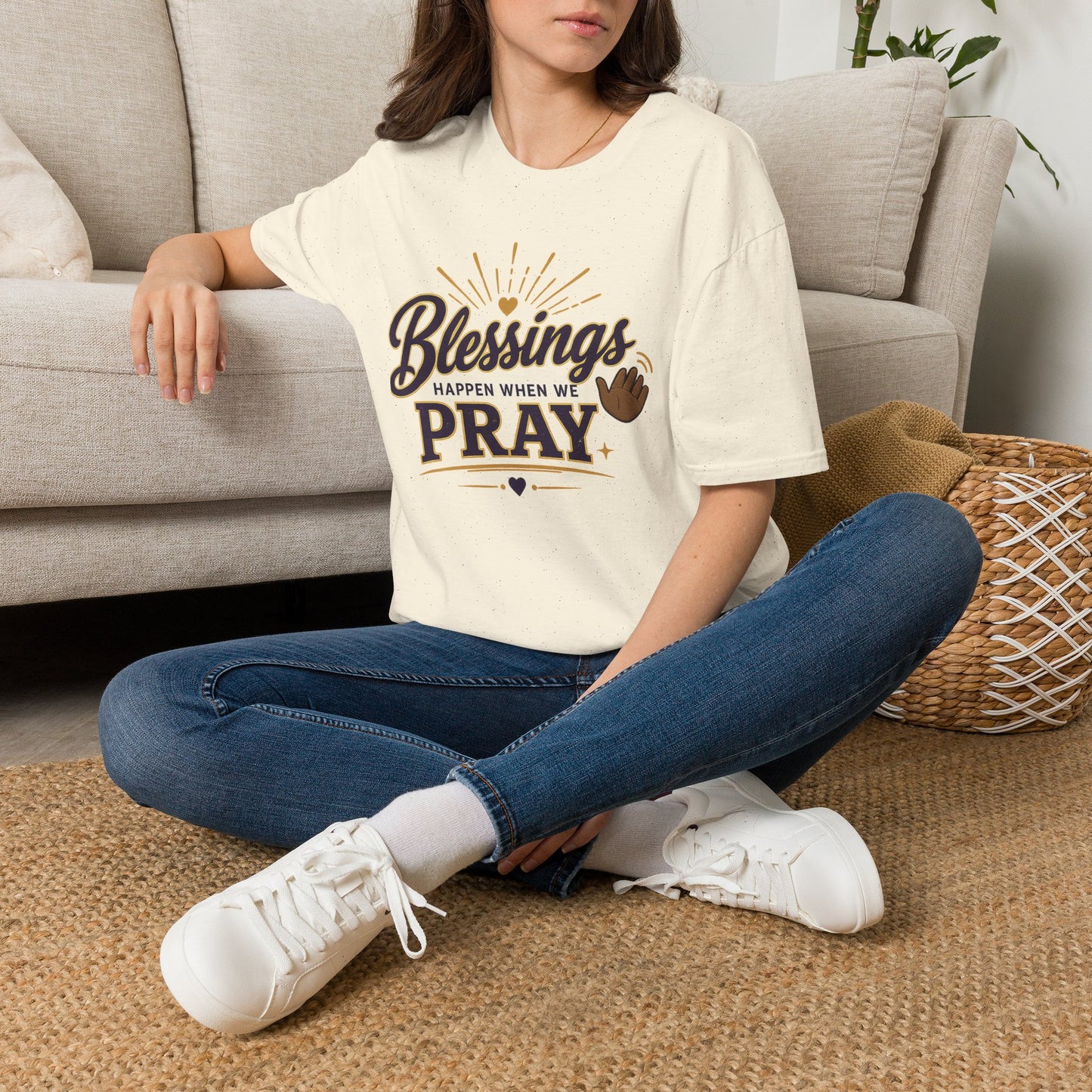 Blessings Happen When We Pray | LUI House T-Shirt