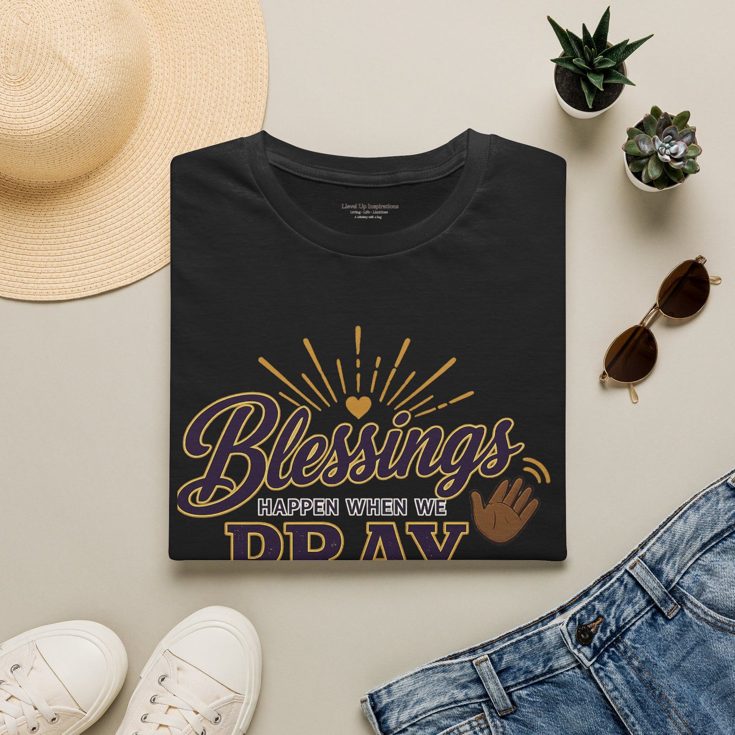 Blessings Happen When We Pray | LUI House T-Shirt