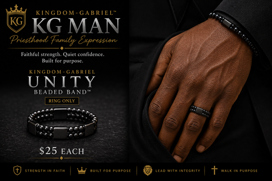 Made Upon Request| Kingdom-Gabriel (KG) Unity Beaded Band™ Expression