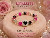 Made Upon Request|Royalette (6-9 ages) Beaded Band™ Expression (Ring) - Jesus Loves Me