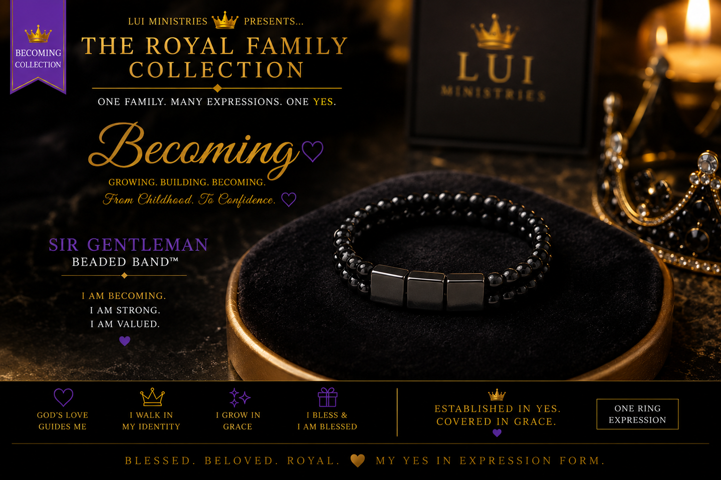 Made Upon Request|Sir Gentleman Beaded Band™ Expression (Ring)