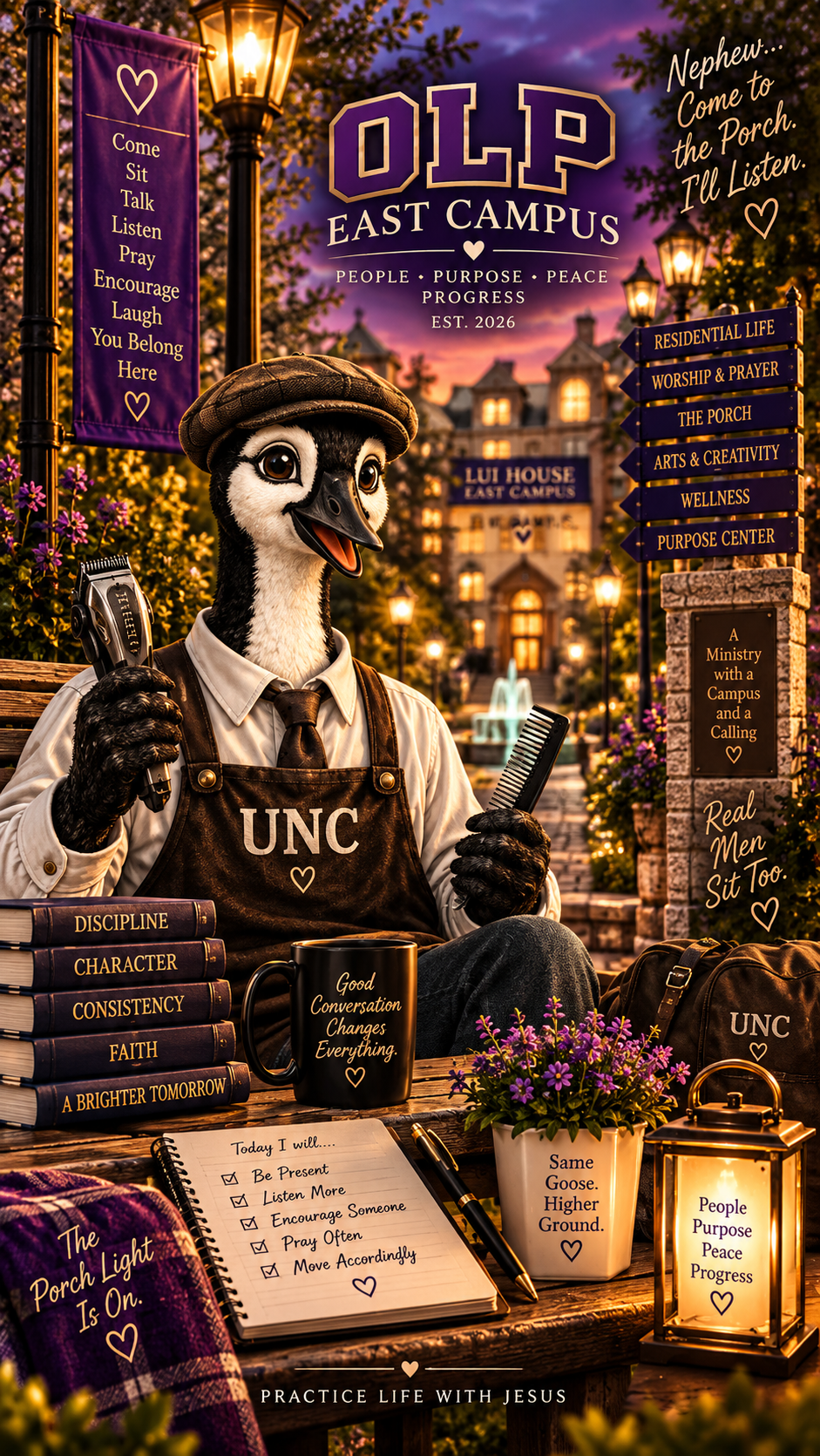 East Campus Family | Goose head Unc  | Digital Wallpaper Expression