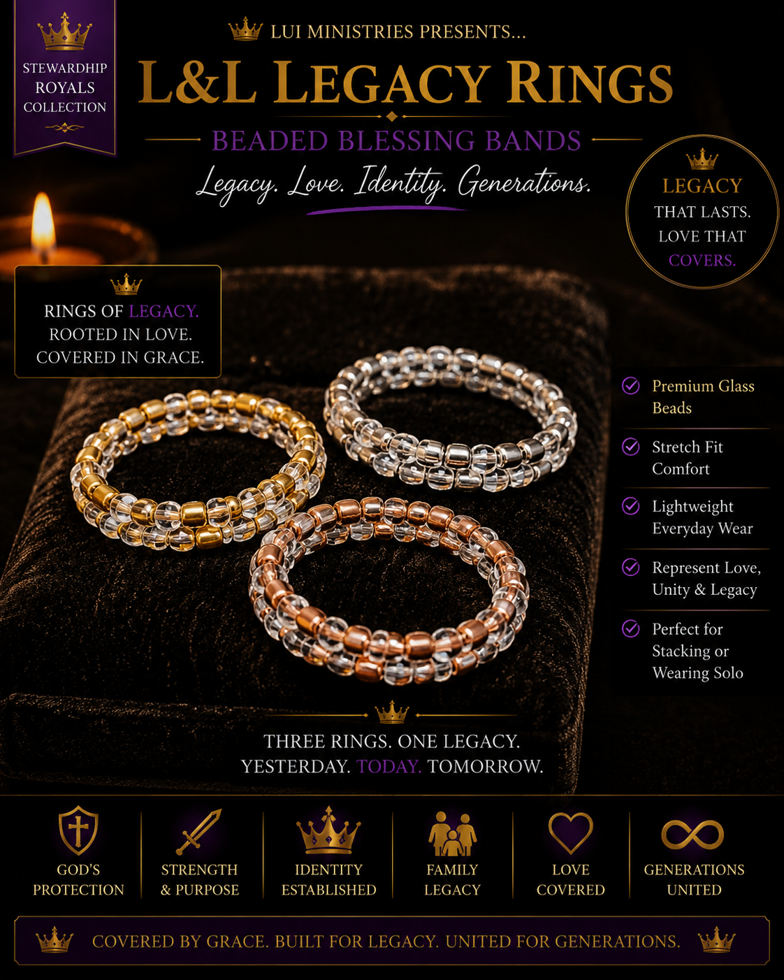 🌾L&L Legacy Blessing Bands™ (ring + wristlet)Set