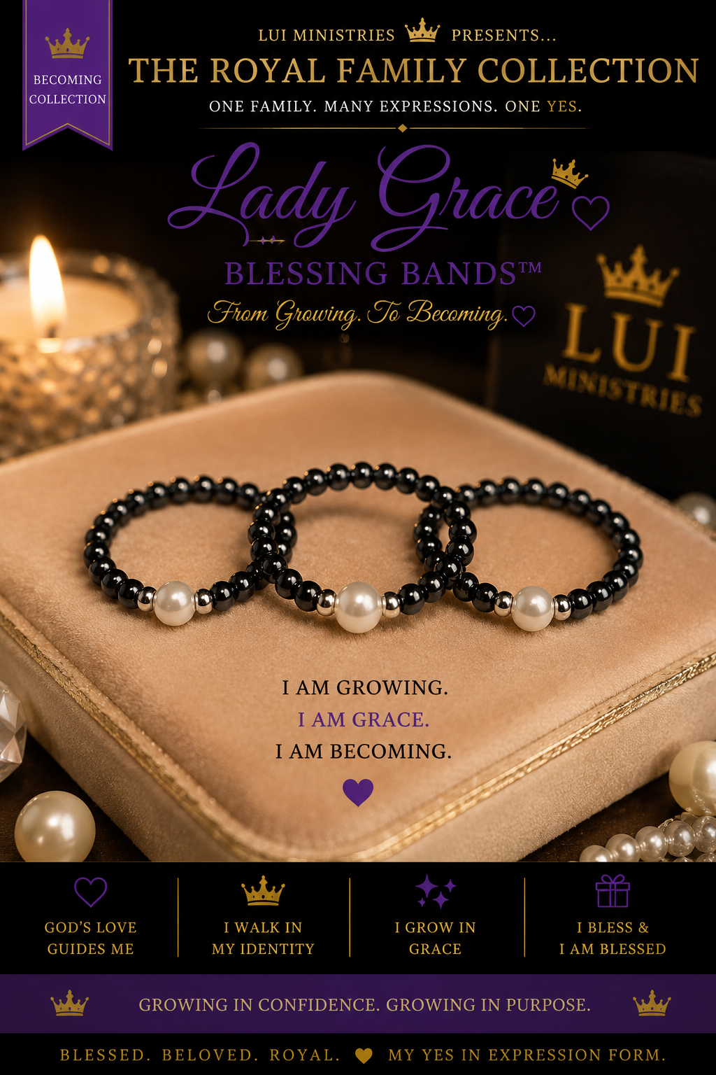 Made Upon Request|Lady Grace Blessing Bands™ Expression (Rings) - Walking in Grace