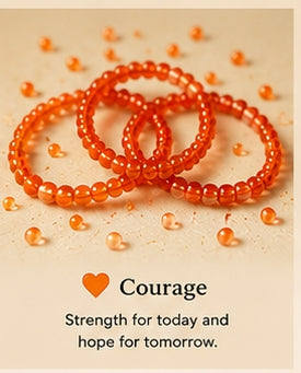 Made Upon Request|Beaded Blessing Bands™ (Stretch Ring) — Courage Expression